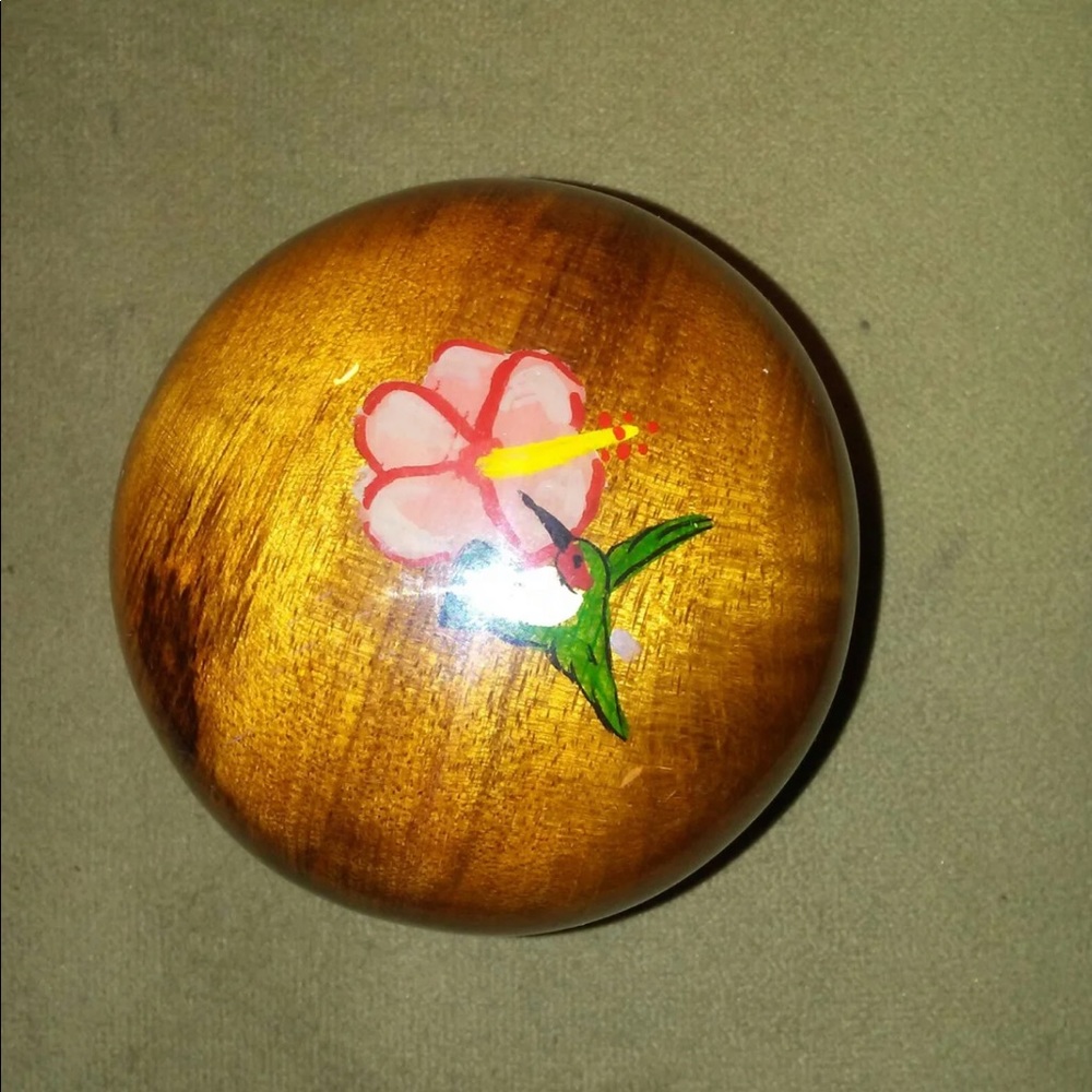 Handpainted Myrtlewood Paperweight
